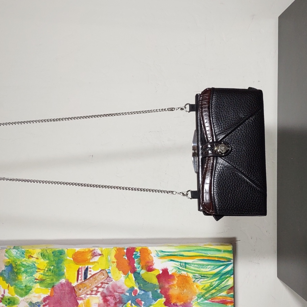 Brighton Pebbled Leather Convertible Clutch/Wallet/Crossbody Bag